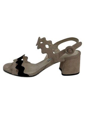 Prada Sandals 36.5 Pink Beige Black